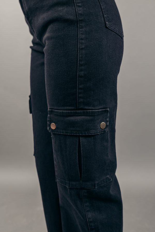 Wide Leg Negro Cargo