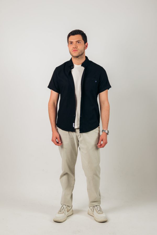 Camisa negro manga corta - Imagen 2
