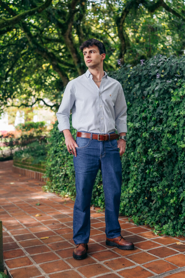 Pantalon jean azul