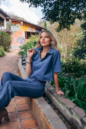 Camisa Polo Cropped