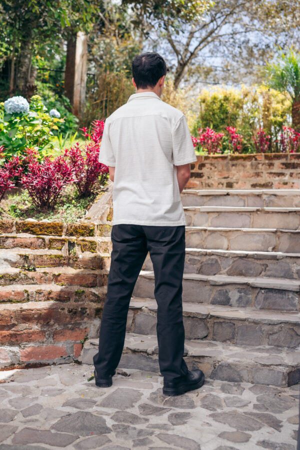 Pantalon tipo chino negro - Imagen 3