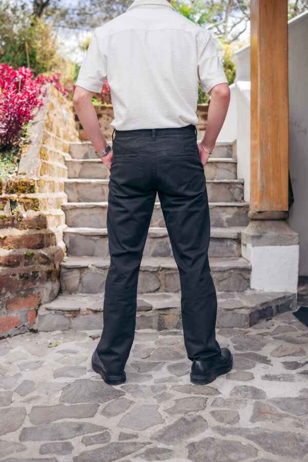 Pantalon tipo chino negro - Imagen 2