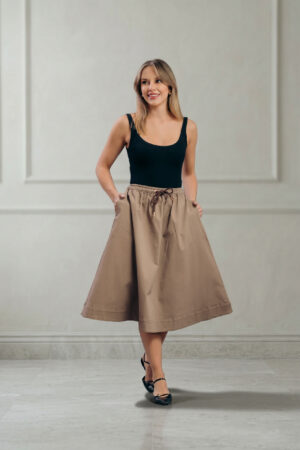 Falda Larga Tabaco