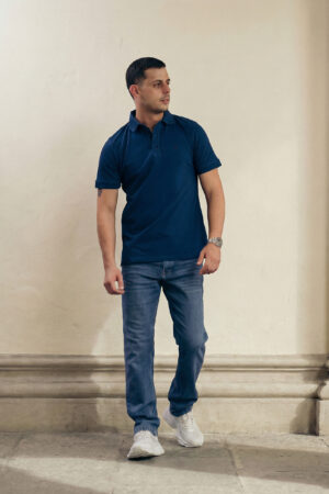 Camiseta Polo Azul Rey