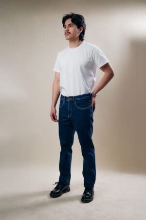 Pantalón Recto Azul