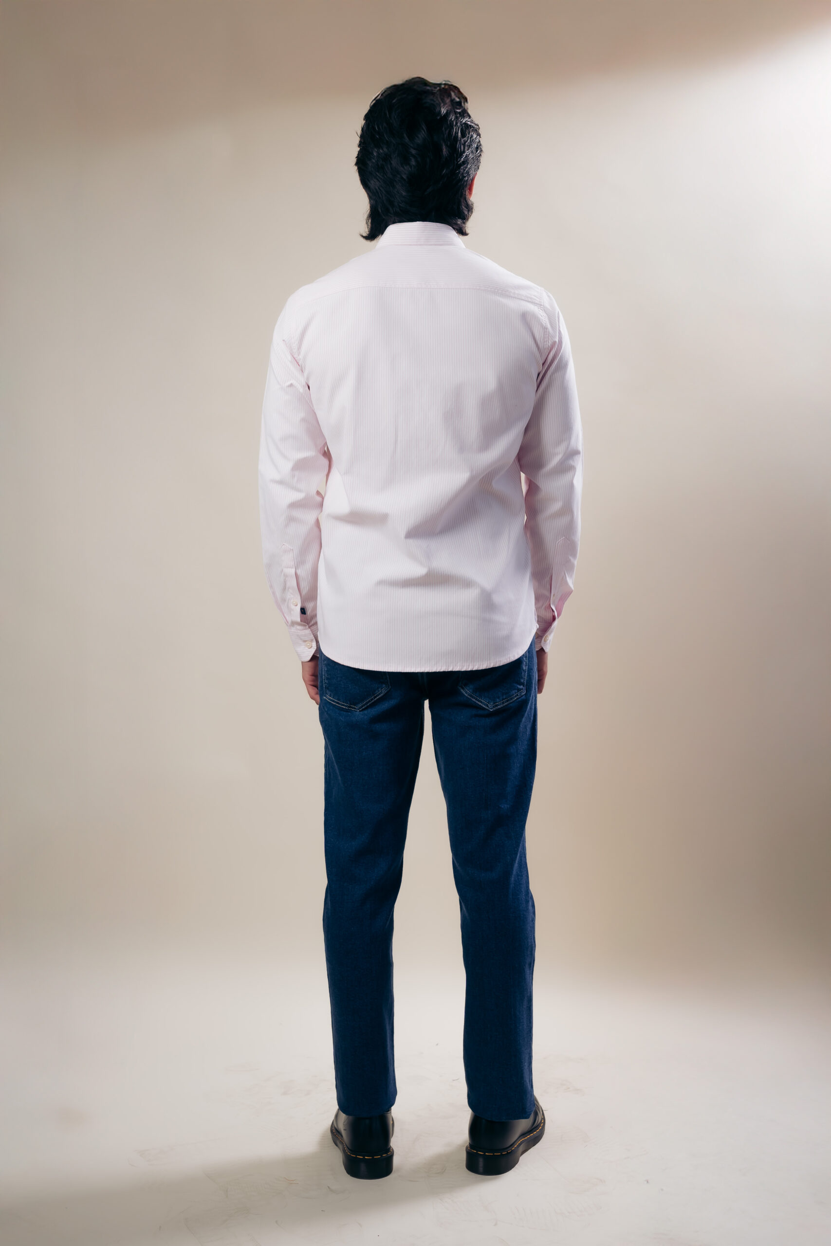 Camisa Clásica Rosa Rayas - Imagen 2