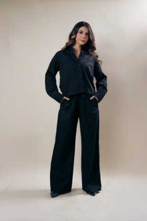 Camisa Dos Bolsillos Negros