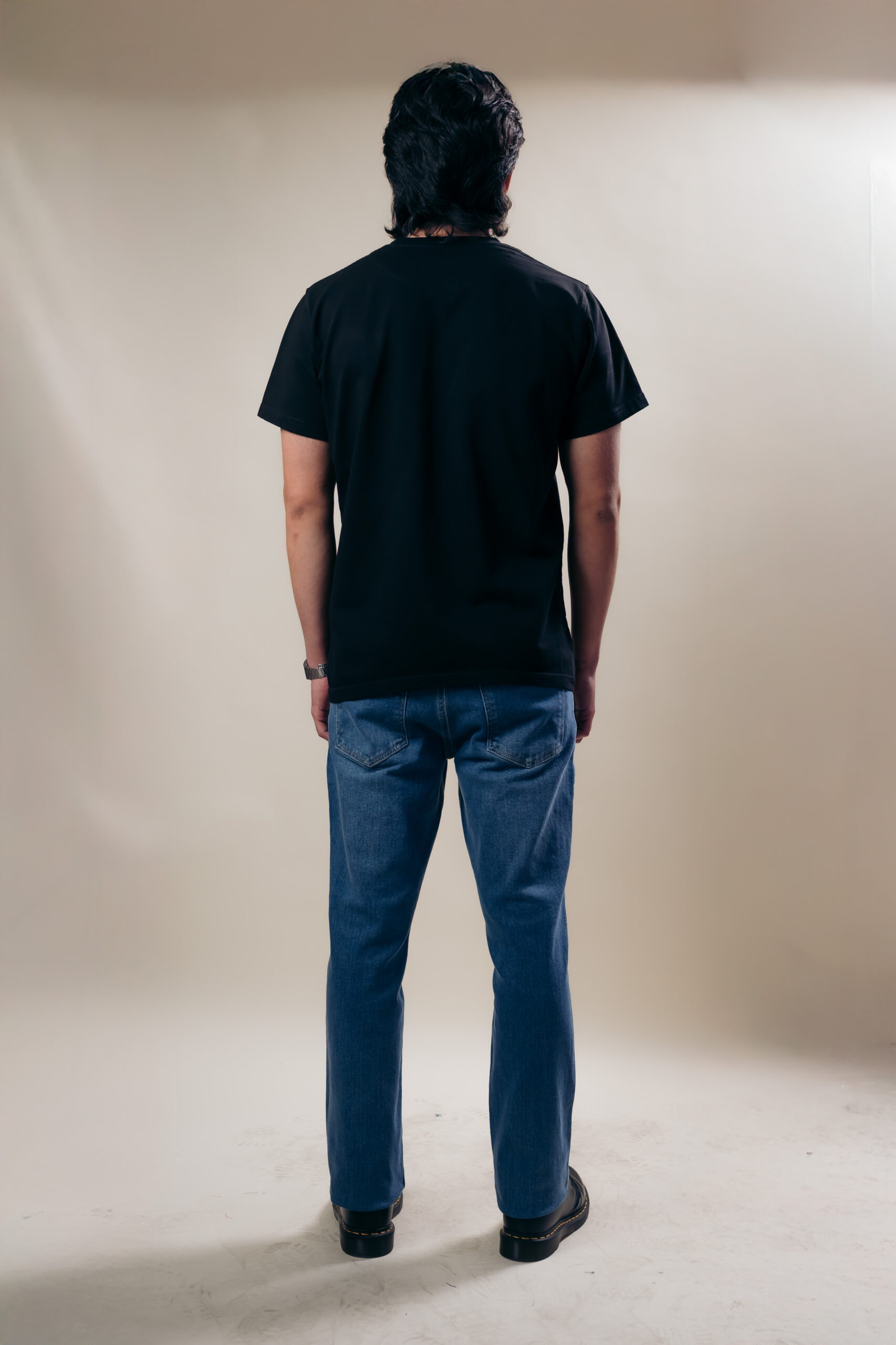 Camiseta Negro Cuello Redondo - Imagen 3