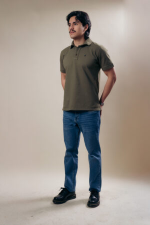Camiseta Polo Verde Olivo