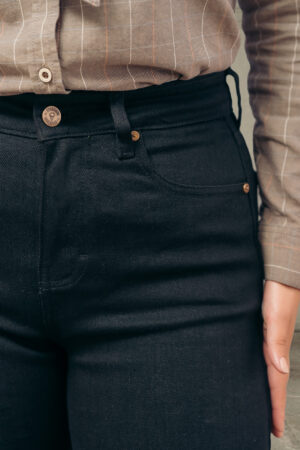 Wide Leg Denim Negro