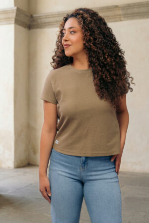 Camiseta Crop Cookie Verde