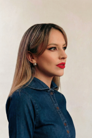 Blusa Denim Peter Pan