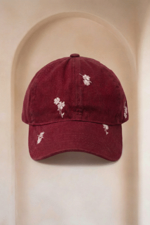 Gorra Bordada Vino