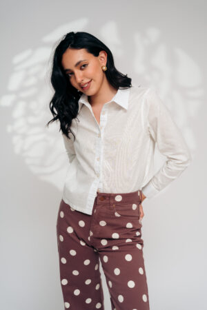 Blusa plateada