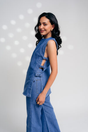 Chaleco coquette celeste