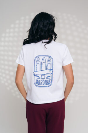 Camiseta estampada blanco