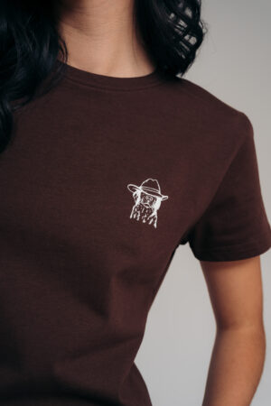 Camiseta estampada café