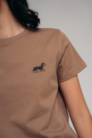 Camiseta estampada camel