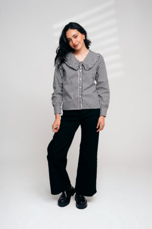 WIDE LEG DENIM NEGRO