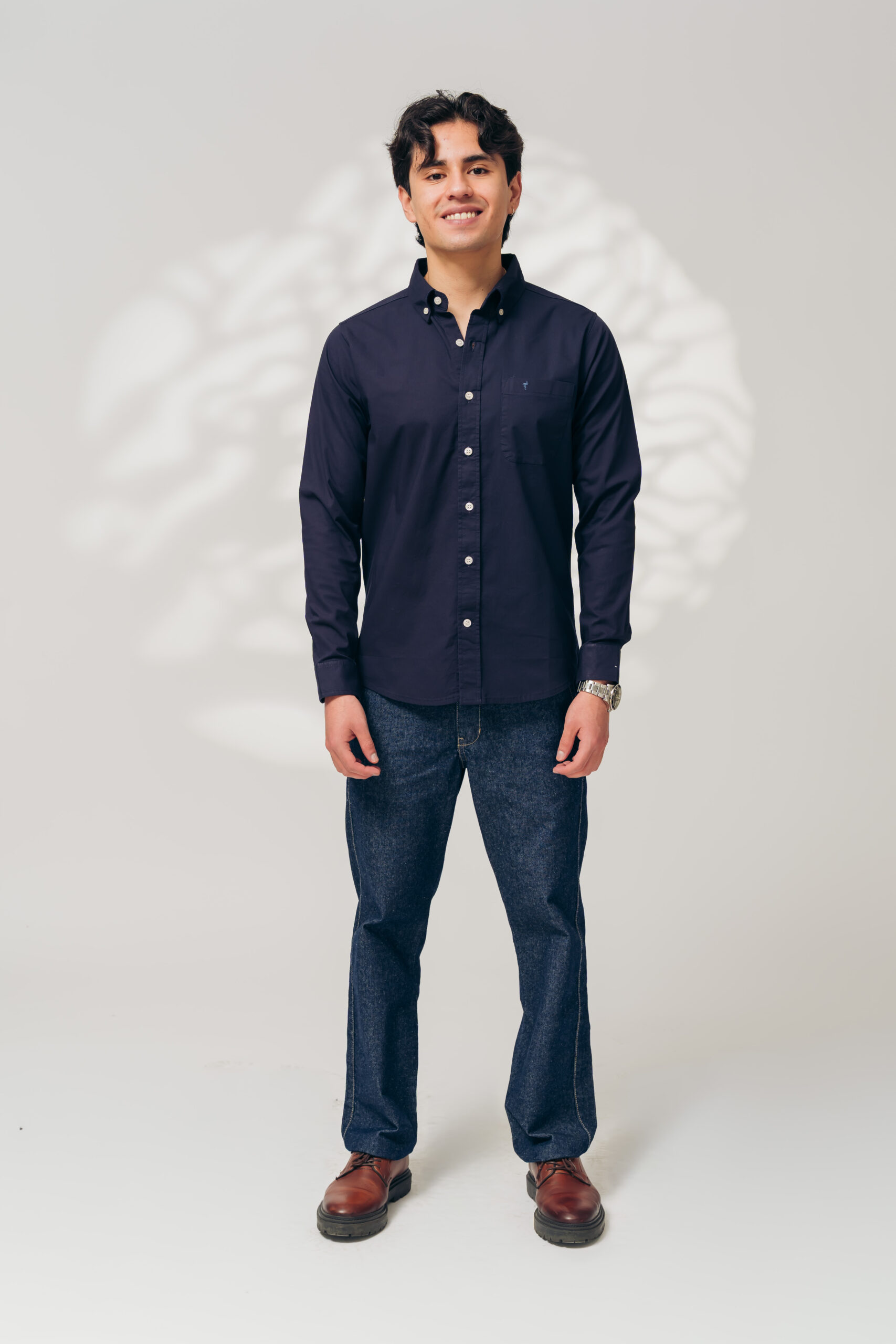 Camisa azul marino - Imagen 4