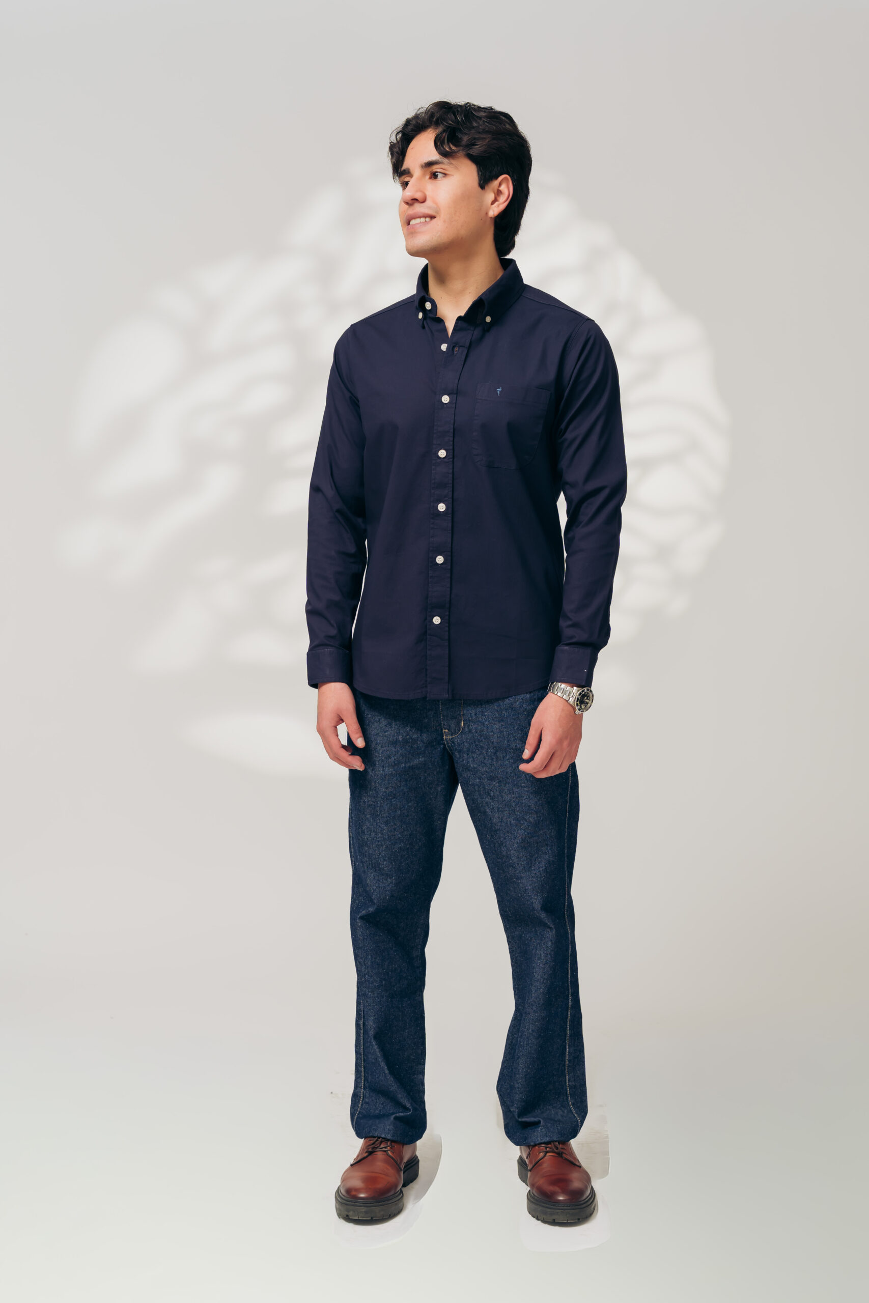 Camisa azul marino - Imagen 3