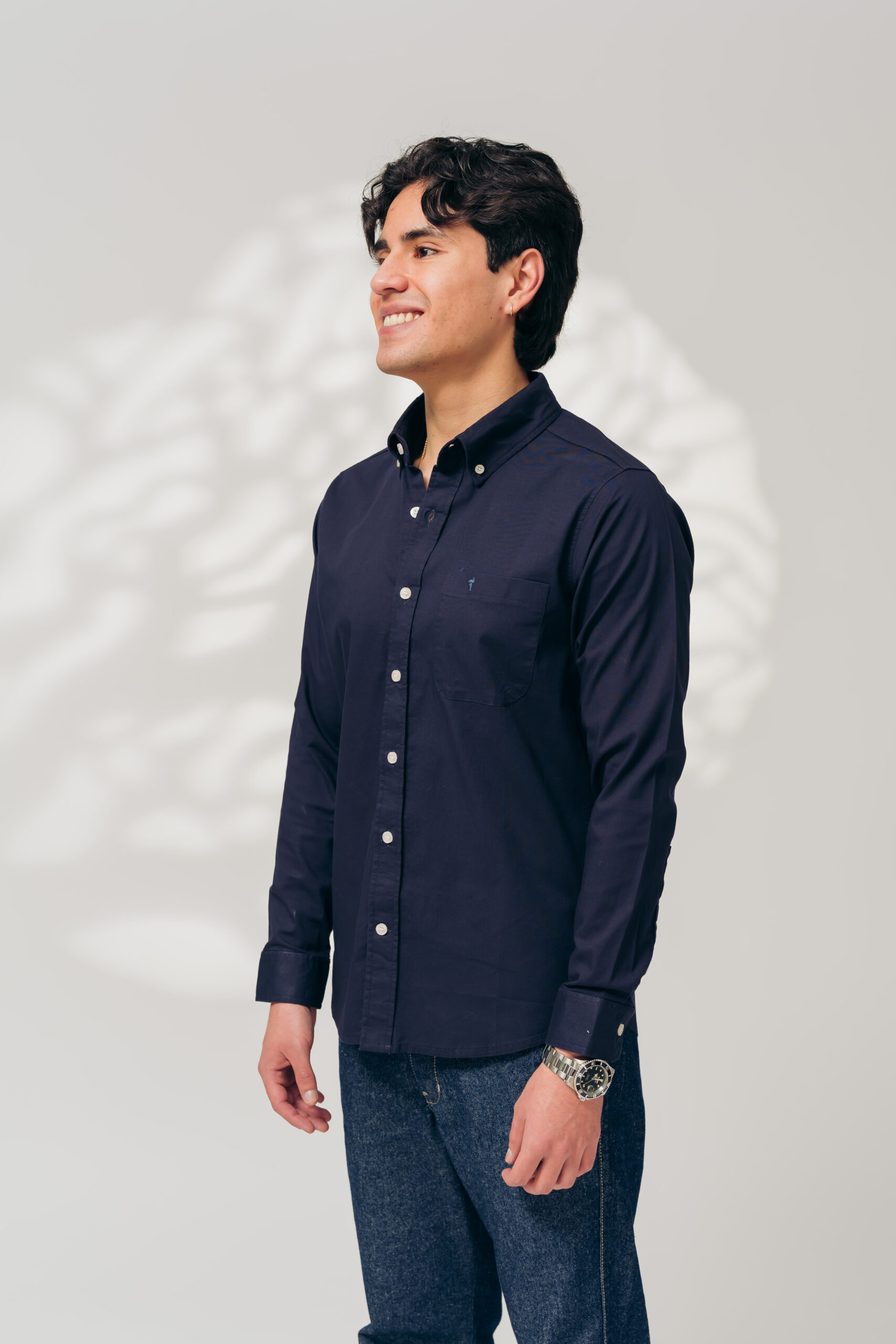 Camisa azul marino - Imagen 2