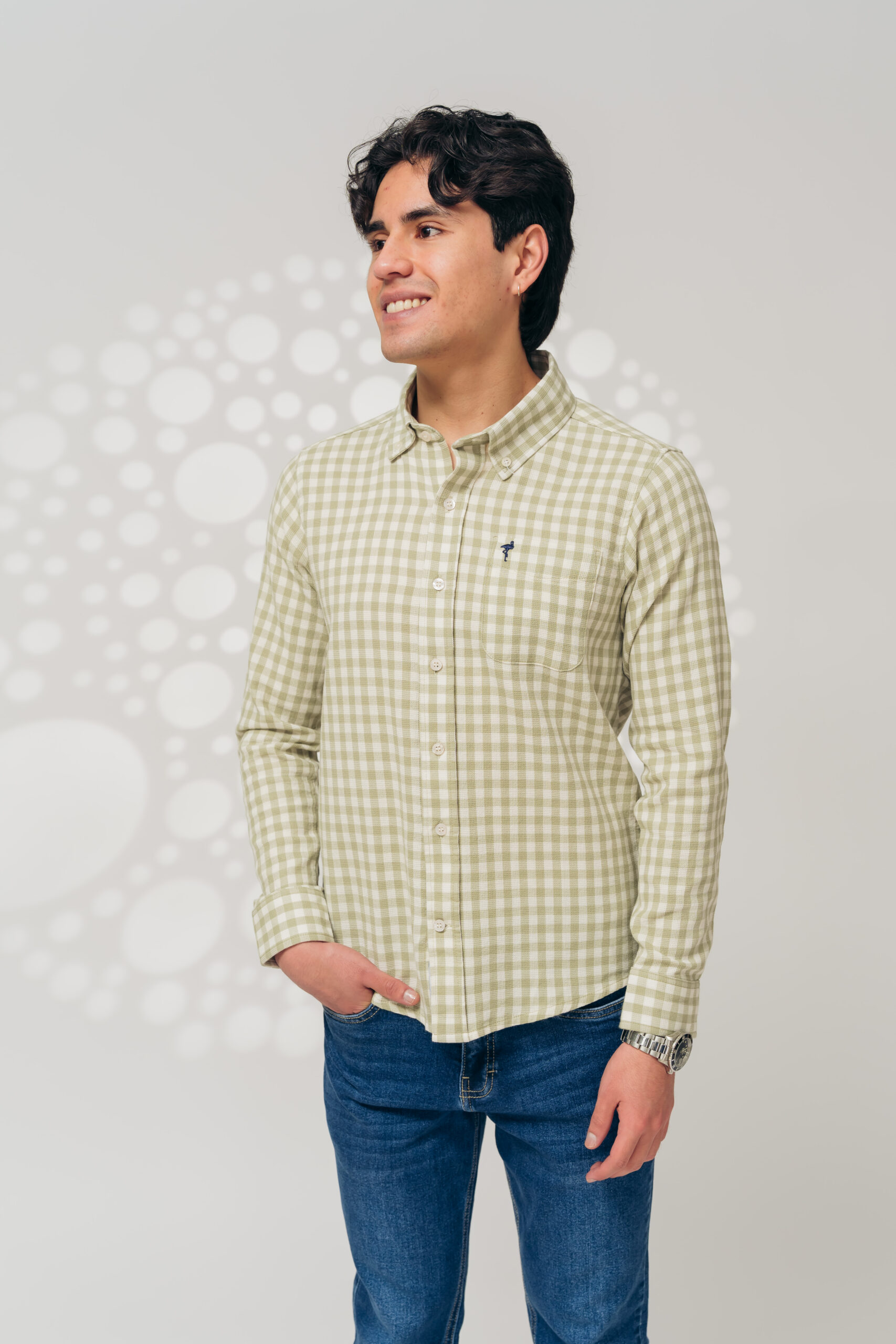 Camisa Verde Cuadros - Imagen 3