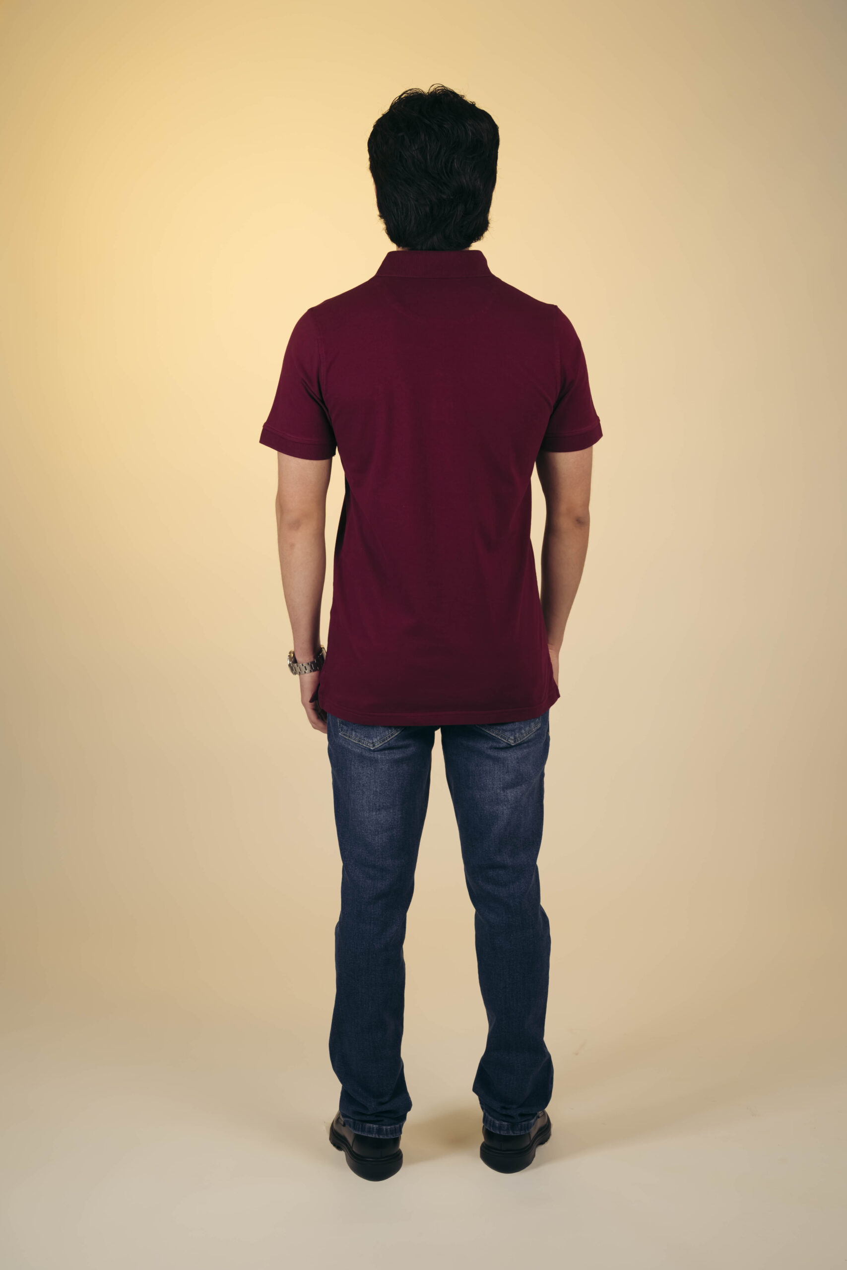 Camiseta polo vino - Imagen 4