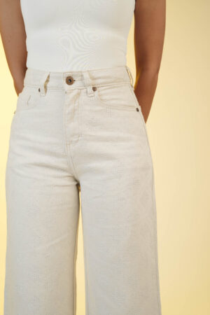 Wide leg brillos blanco