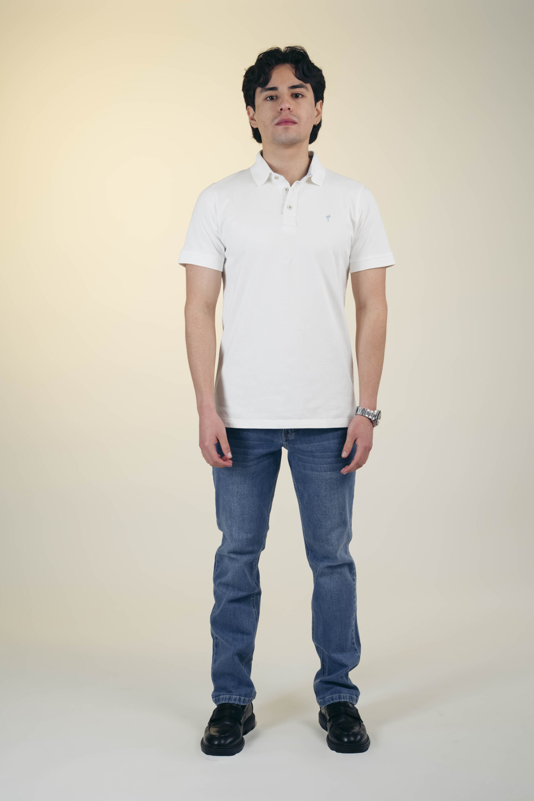 Camiseta polo blanca - Imagen 4