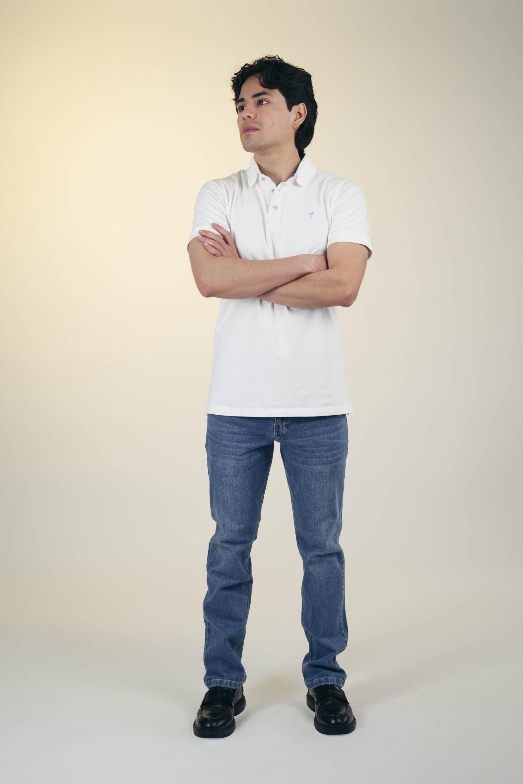Camiseta polo blanca - Imagen 3