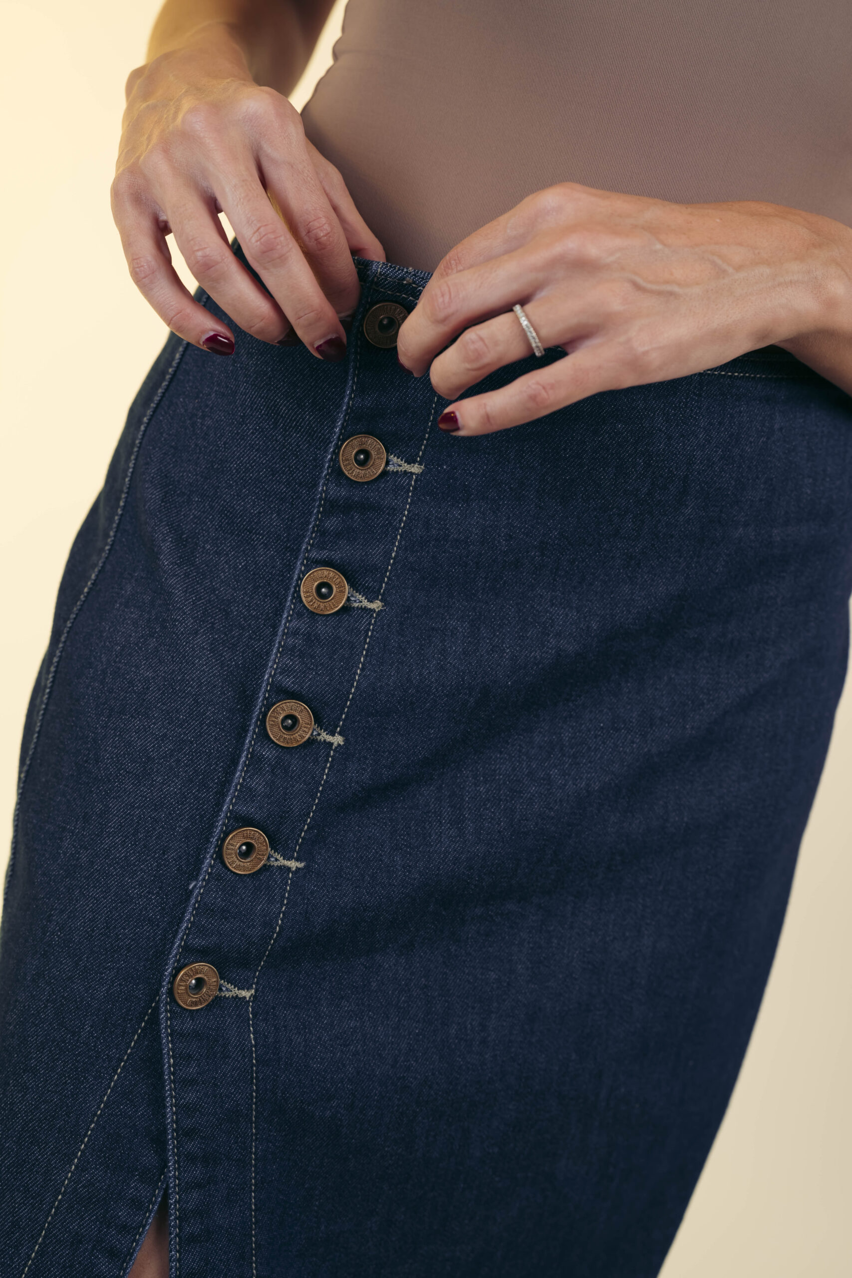 Falda denim lapiz - Imagen 2